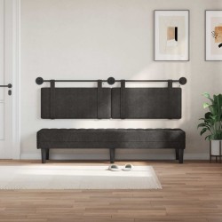 Tête de lit suspendue Avec lumière LED Noir PU antique 582603582603