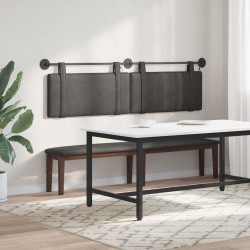 Tête de lit suspendue Avec lumière LED Noir PU antique 582603582603