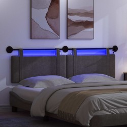 Tête de lit suspendue Avec lumière LED Noir PU antique 582603582603