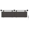 Tête de lit suspendue Avec lumière LED Noir PU antique 582603582603