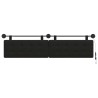 Tête de lit suspendue Avec lumière LED Noir Simili cuir 582604582604