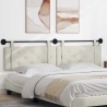 Tête de lit suspendue Avec lumière LED Crème Velours 582606582606