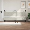 Tête de lit suspendue Avec lumière LED Crème Velours 582606582606