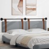 Tête de lit suspendue Avec lumière LED Gris clair PU antique 582607582607