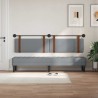 Tête de lit suspendue Avec lumière LED Gris clair PU antique 582607582607
