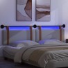 Tête de lit suspendue Avec lumière LED Gris clair PU antique 582607582607