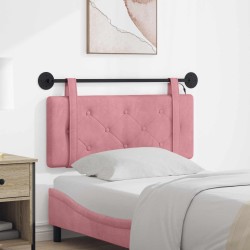 Tête de lit suspendue Avec lumière LED Rose Velours 582608582608