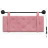 Tête de lit suspendue Avec lumière LED Rose Velours 582608582608