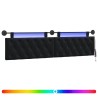 Tête de lit suspendue Avec lumière LED Noir Velours 582609582609