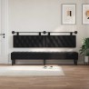 Tête de lit suspendue Avec lumière LED Noir Velours 582609582609