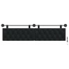 Tête de lit suspendue Avec lumière LED Noir Velours 582609582609