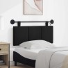 Tête de lit suspendue Avec lumière LED Noir Tissu 582610582610