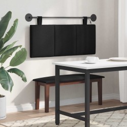 Tête de lit suspendue Avec lumière LED Noir Tissu 582610582610