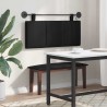 Tête de lit suspendue Avec lumière LED Noir Tissu 582610582610