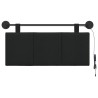 Tête de lit suspendue Avec lumière LED Noir Tissu 582610582610