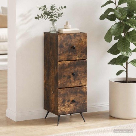 Armoire à tiroirs Chêne fumé 33 x 34,5 x 90 cm 582627582627