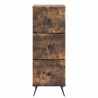 Armoire à tiroirs Chêne fumé 33 x 34,5 x 90 cm 582627582627
