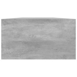 Support de moniteur Gris béton 100x24x13 cm Bois d'ingénierie 582632582632