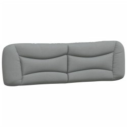 Coussin de tête de lit Hvar gris clair 180 cm tissu 582637582637