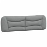 Coussin de tête de lit Hvar gris clair 180 cm tissu 582637582637