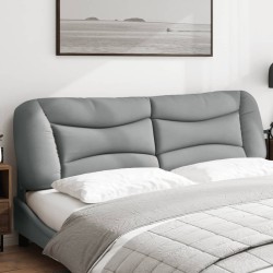 Coussin de tête de lit Hvar gris clair 180 cm tissu 582637582637