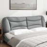 Coussin de tête de lit Hvar gris clair 180 cm tissu 582637582637