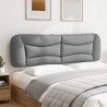 Coussin de tête de lit Hvar gris clair 180 cm tissu 582637582637