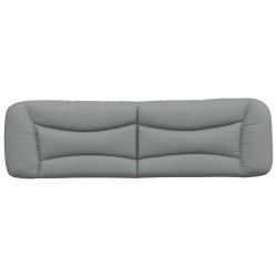 Coussin de tête de lit Hvar gris clair 180 cm tissu 582637582637