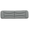 Coussin de tête de lit Hvar gris clair 180 cm tissu 582637582637