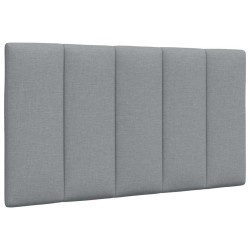 Coussin de tête de lit Hanko gris clair 90 cm tissu 582640582640