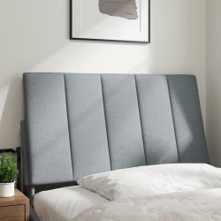 Coussin de tête de lit Hanko gris clair 90 cm tissu 582640582640