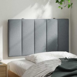 Coussin de tête de lit Hanko gris clair 90 cm tissu 582640582640