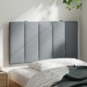 Coussin de tête de lit Hanko gris clair 90 cm tissu 582640582640