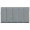 Coussin de tête de lit Hanko gris clair 90 cm tissu 582640582640