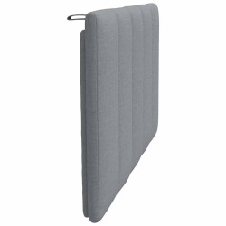 Coussin de tête de lit Hanko gris clair 90 cm tissu 582640582640
