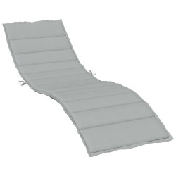 Coussin de chaise longue gris clair mélangé 200x70x4 cm tissu 582641582641