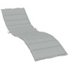 Coussin de chaise longue gris clair mélangé 200x70x4 cm tissu 582641582641