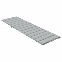 Coussin de chaise longue gris clair mélangé 200x70x4 cm tissu 582641582641