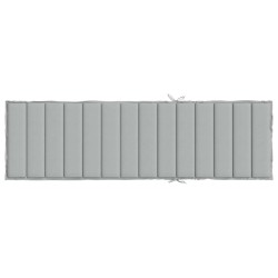 Coussin de chaise longue gris clair mélangé 200x70x4 cm tissu 582641582641