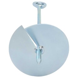 Ancre de terre 2 pcs Argenté Ø10 x 40 cm Métal galvanisé 582644582644