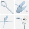 Ancre de terre 2 pcs Argenté Ø10 x 40 cm Métal galvanisé 582644582644