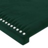 Tête de lit Vert foncé 80x5x78/88 cm Velours 582646582646