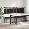 Tête de lit suspendue Noir PU antique 582652582652