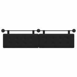 Tête de lit suspendue Noir Simili cuir 582653582653