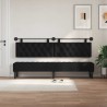 Tête de lit suspendue Noir Tissu 582654582654