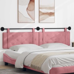 Tête de lit suspendue Rose Velours 582656582656