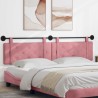Tête de lit suspendue Rose Velours 582656582656