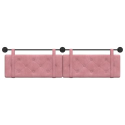 Tête de lit suspendue Rose Velours 582656582656