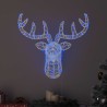 Tête de Renne avec 140 LED Bleu 68 x 36,5 x 62,5 cm Acrylique 582659582659
