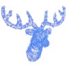 Tête de Renne avec 140 LED Bleu 68 x 36,5 x 62,5 cm Acrylique 582659582659
